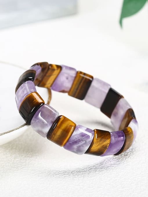 NA-Stone Crystal Geometric Minimalist Handmade Beaded Bracelet/Multi-color optional 3