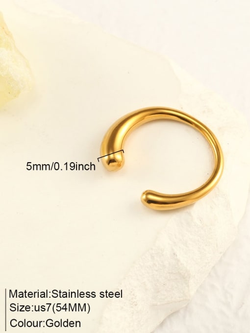 Gold Color, TR18920 Stainless steel metal Rings