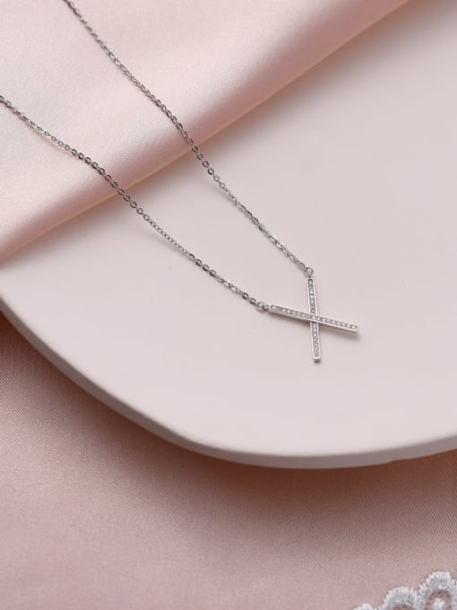 LM 925 Sterling Silver Cross Necklace 4