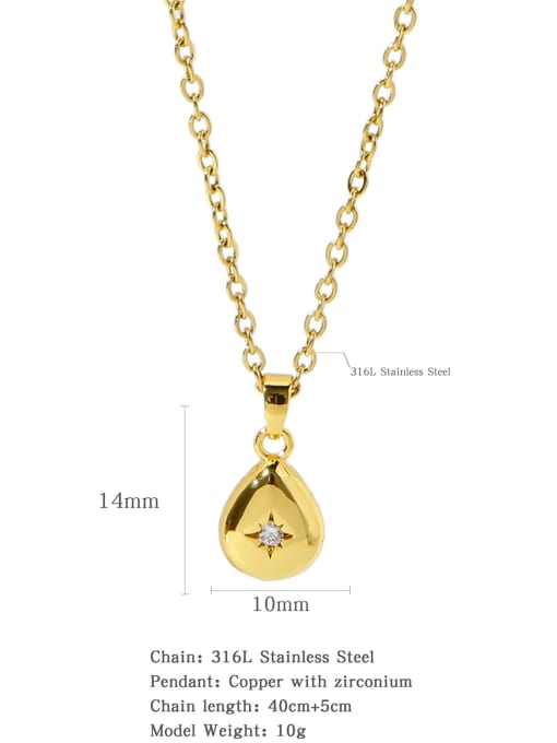 HN0029 Stainless steel Classic Sun Necklace With 16 Inch