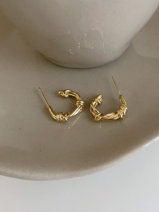 Gold earrings Alloy Geometric Trend Stud Earring