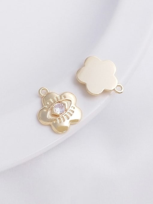 +flower pendant N-DIY-0016 Brown Agate Chain Flower  Pendant Vintage Handmade Beaded Necklace
