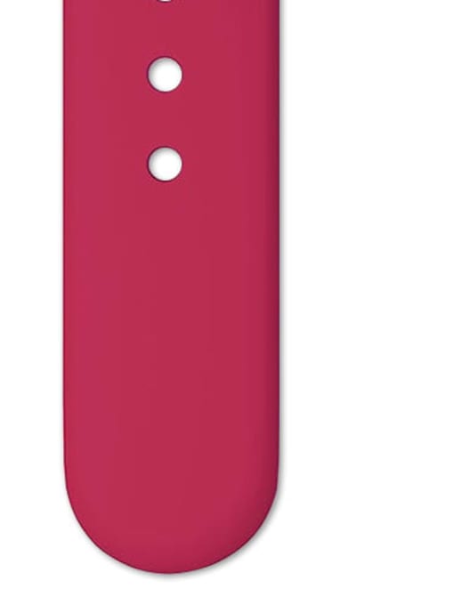 Rose red silicon Wristwatch Band For Apple Watch Series 1-7