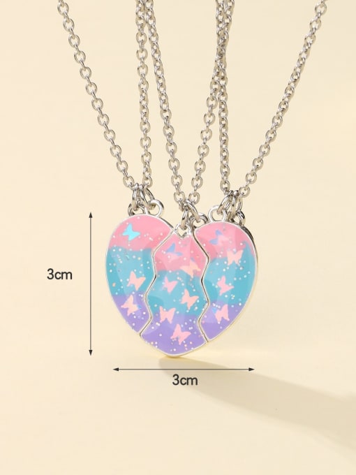 LM Alloy Enamel Heart Minimalist Necklace 3