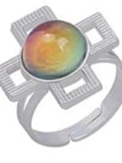 Windmill Gemstone Alloy Icon Cute Band Ring