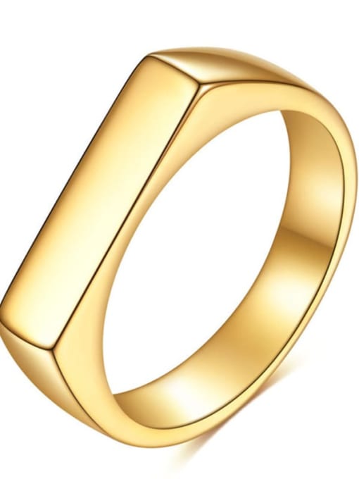 Gold color Titanium Steel Ring