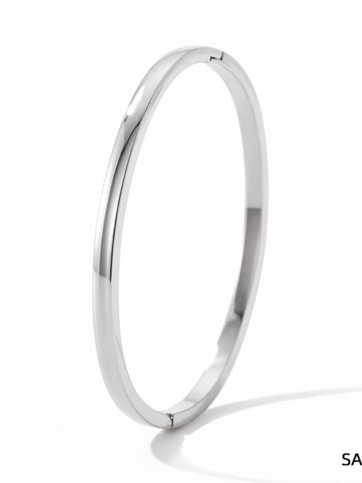 PAS935,Steel Color Stainless steel Band Bangle With Gold or Steel color