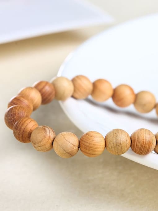 Natural arborvitae Bracelet Wood beads Minimalist Handmade Beaded Bracelet