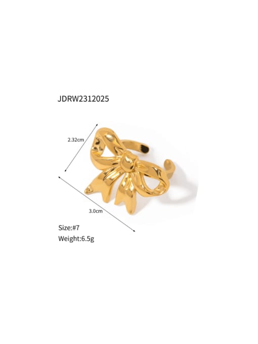 JDRW2312025 Stainless steel Bowknot Minimalist Stud Earring