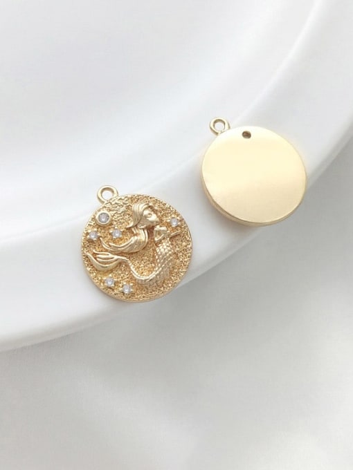 +Mermaid Pendant N-DIY-0028 Natural Gemstone Crystal Beads Chain Geometry Pendant Handmade Beaded Necklace