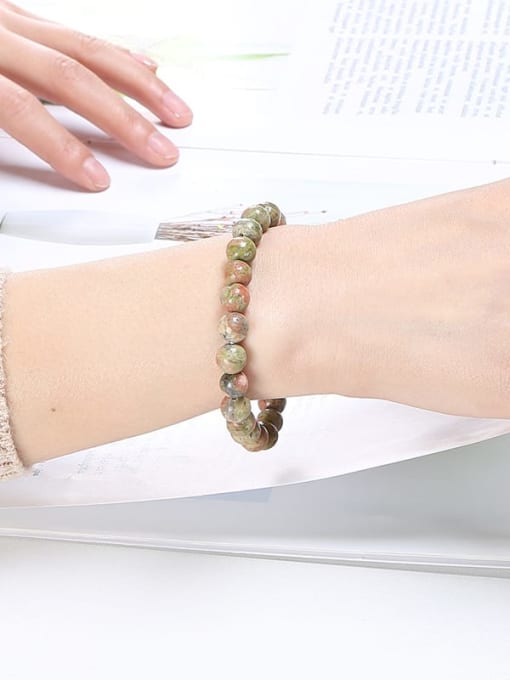 NA-Stone Chlorite Minimalist Handmade Beaded Bracelet 1