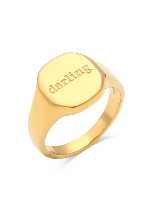 Darling Stainless steel Classic Signet Ring