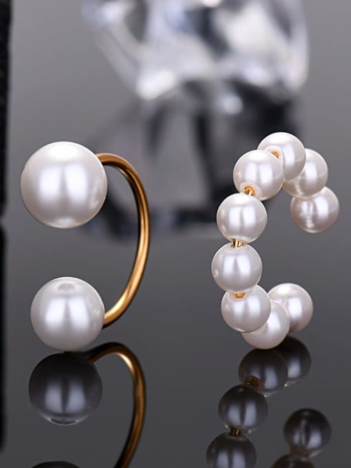 LM 925 Sterling Silver Shell Pearl Clip Earring with 2023 design 2