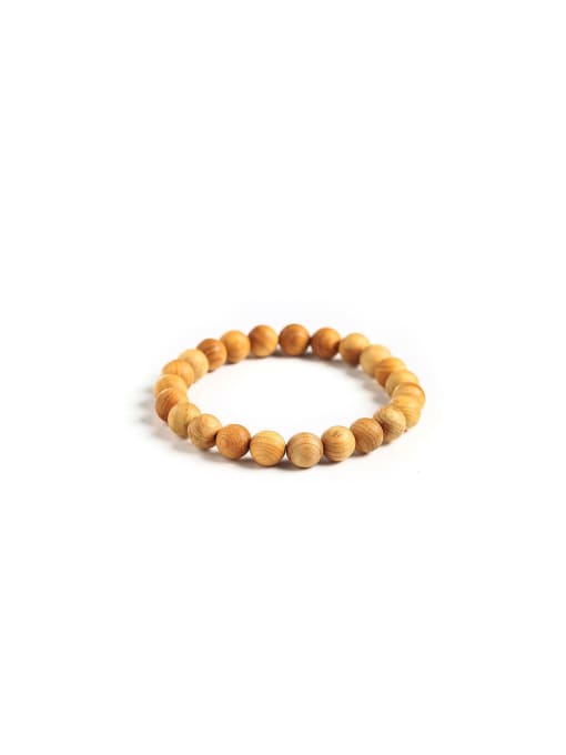 NA-Stone Wood beads Minimalist Handmade Beaded Bracelet 0