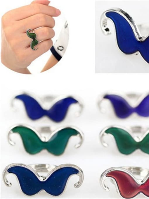 Big beard Alloy Icon Cute Band Ring