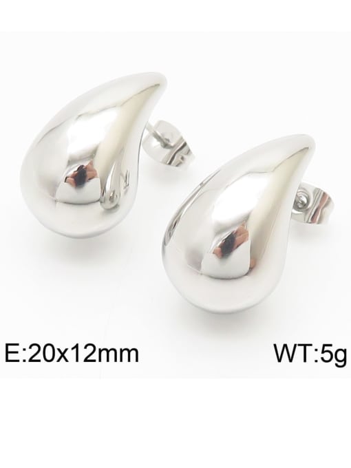 KE112212,Small Size,Steel Stainless steel Water Drop Dainty Drop Earring