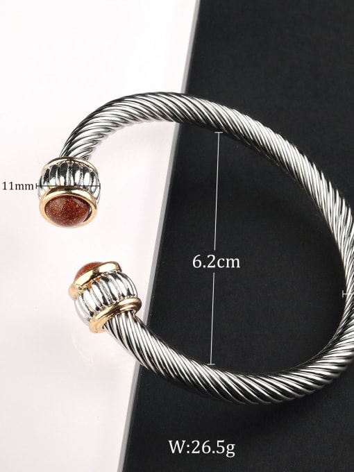 Style 6 Stainless steel Cuff Bracelet