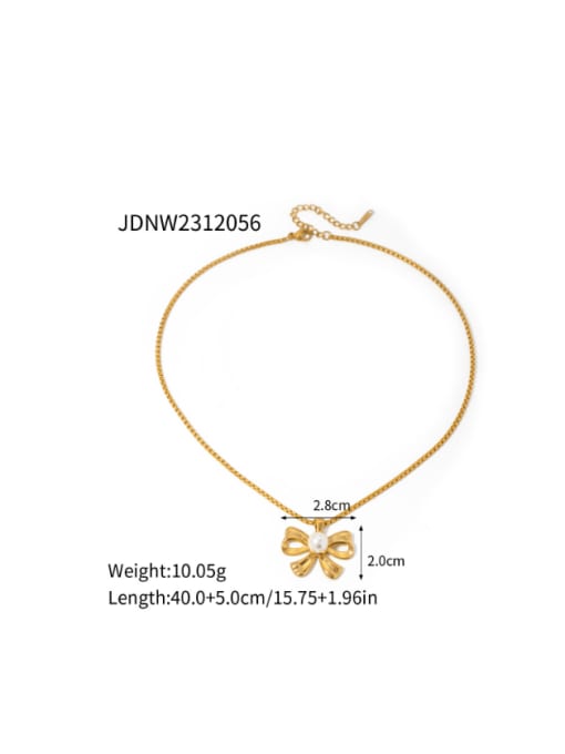 JDNW2312056 Stainless steel Bowknot Minimalist Stud Earring