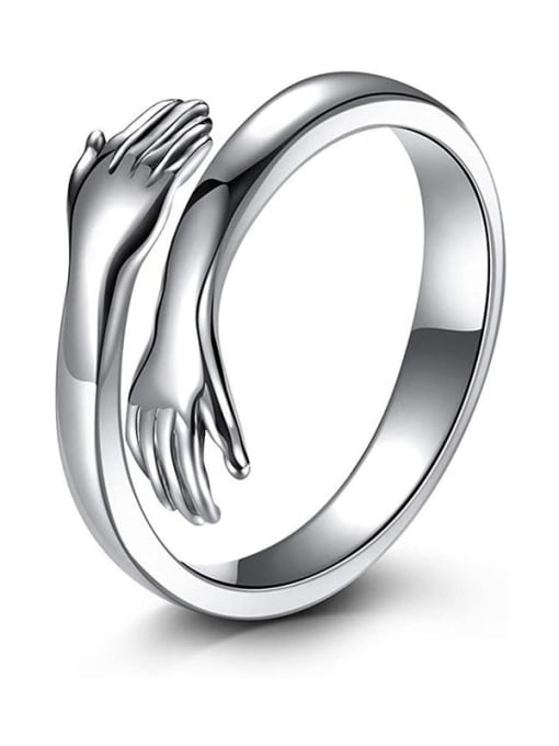 Steel Color Stainless steel Hug Rings with 2 colors