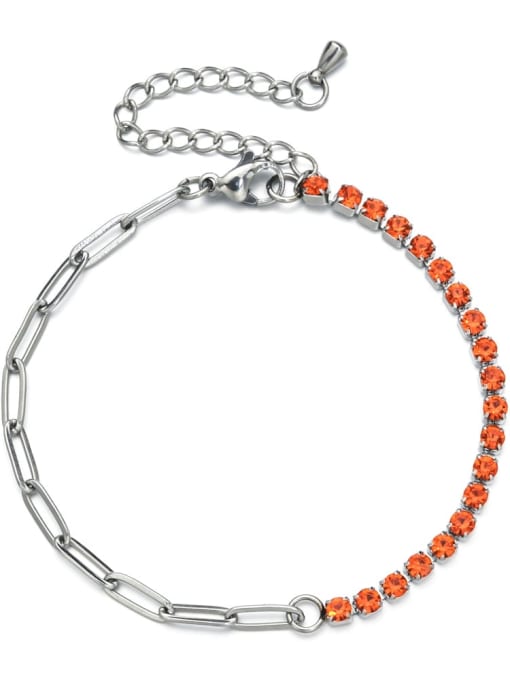 orange Stainless steel Bracelet