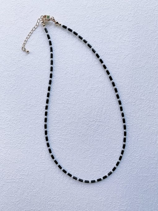 Scarlet White N-STPE-0002 Natural  Gemstone Crystal Beads Chain Handmade Beaded Necklace 4