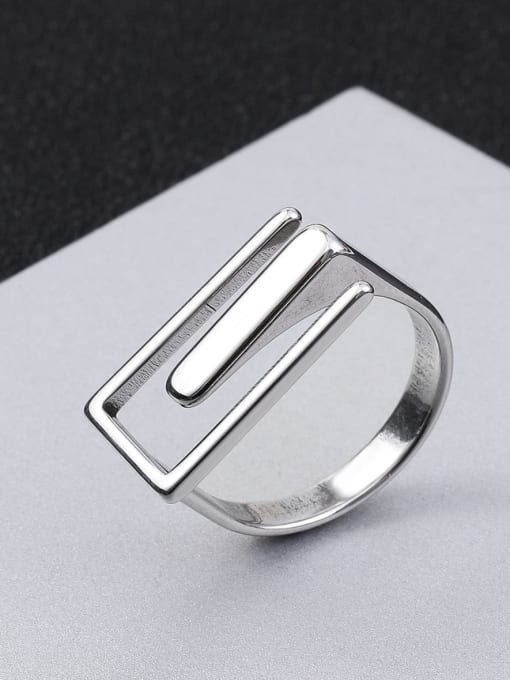 LM Stainless steel Geometric Ring 3