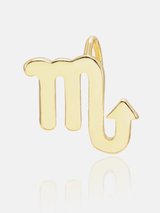 Golden Scorpio Brass Constellation Cute Pendant