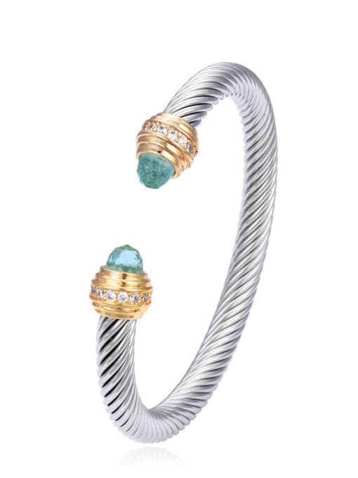 Style 9,Blue Stone Stainless steel Bracelet