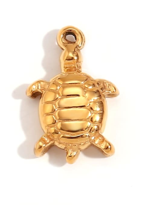 Little Turtle Pendant Stainless steel 18K Gold Plated Irregular Charm
