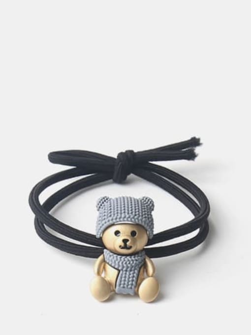 Blue bear black rope Alloy Cute Icon  Hair Rope
