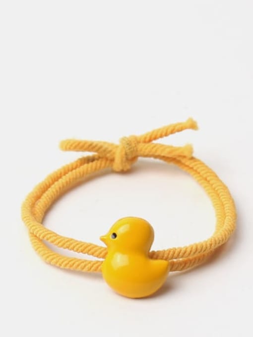 JoChic Cute Twisted Rope Yellow Chicken Hair Rope