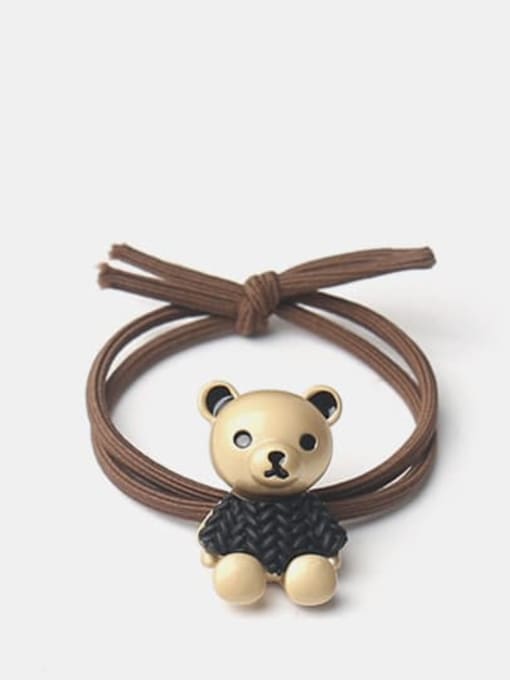 JoChic Alloy Cute Black Sweater Bear  Hair Rope 0