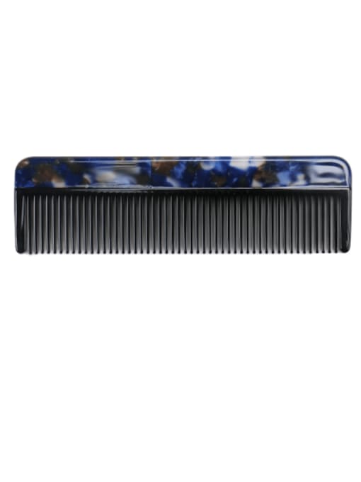 Broken flower blue Cellulose Acetate Minimalist Multi Color Hair Comb