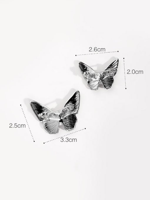 XIXI Alloy Enamel Butterfly Trend Brooch 2