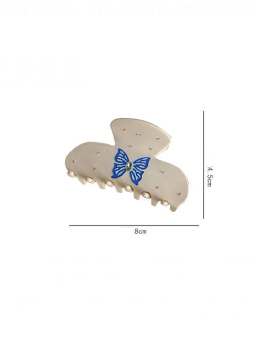 BUENA Cellulose Acetate Trend Butterfly Alloy Jaw Hair Claw 2