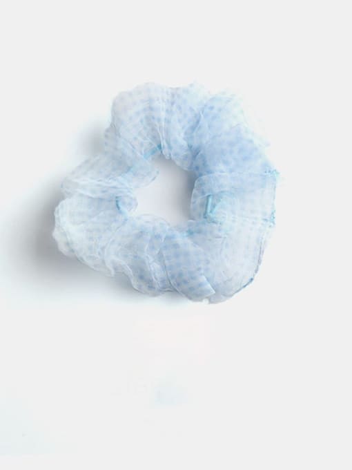 blue Minimalist Yarn  Hair Barrette