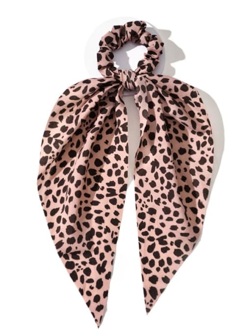 T019c Vintage  Fabric Leopard Polka Dot Snowflake Triangle Scarf Hair Barrette/Multi-Color Optional