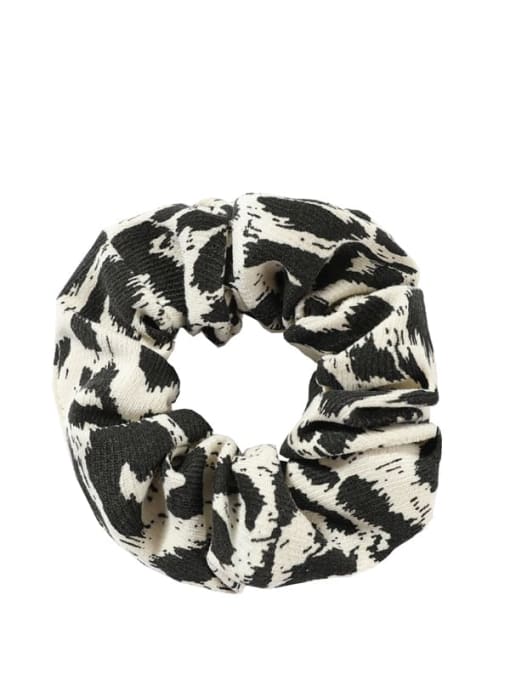 YMING Vintage corduroy Leopard camouflage contrast color go out all-match Hair Barrette/Multi-Color Optional 0