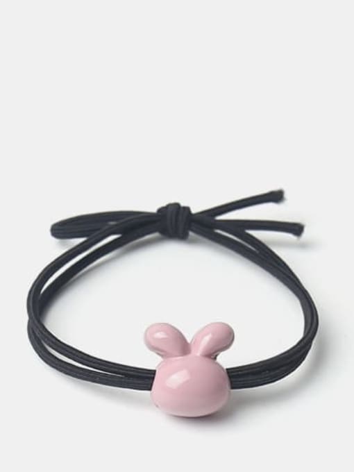 Pink purple smooth rabbit Cute Icon Hair Rope