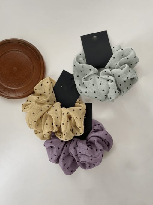 COCOS Fabric Minimalist Multi Color  Floral Scrunchies Barrette 1