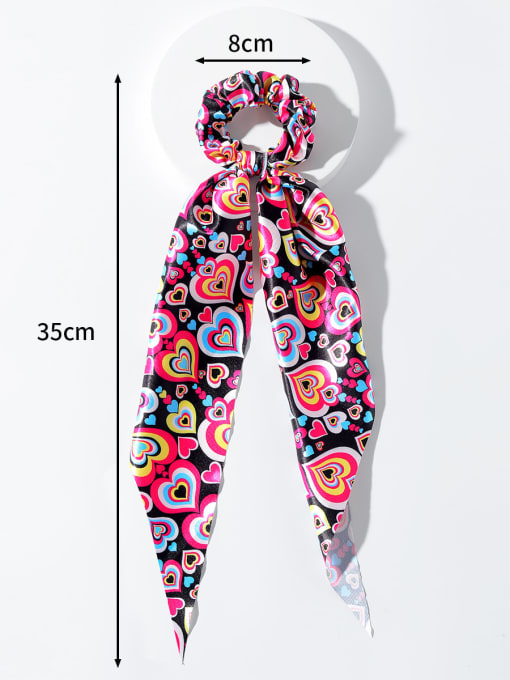 YMING Vintage Satin Temperament streamer silk scarf love headband Hair Barrette/Multi-Color Optional 3