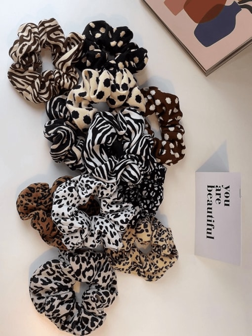 COCOS Vintage fabric zebra leopard print Hair Barrette/Multi-Color Optional 1