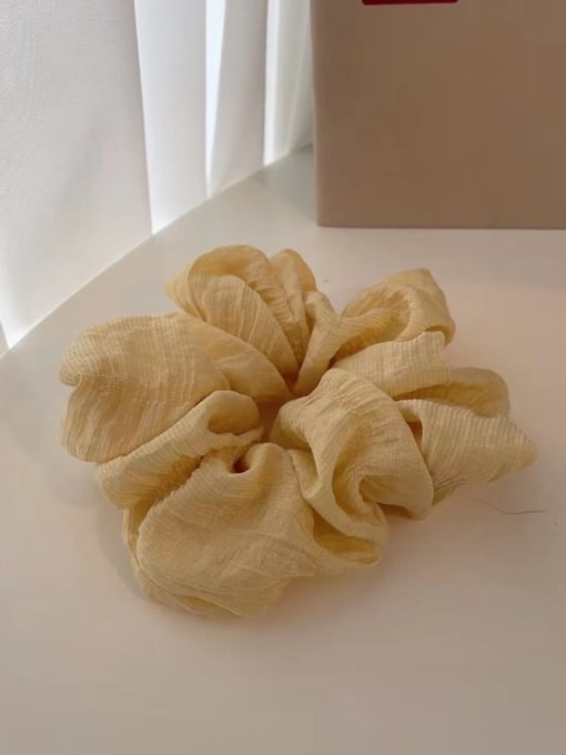 yellow Vintage  Cotton folds Hair Barrette/Multi-Color Optional
