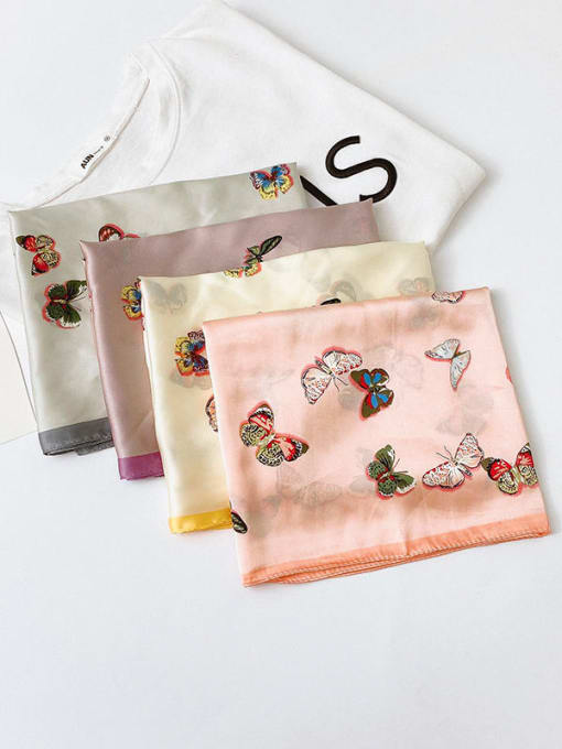 Silk Story Women Spring Polyester Animal Print 70*70cm Square Scarf 2