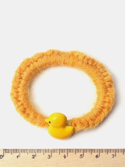 JoChic Cute Twisted Rope Yellow Chicken Hair Rope 1