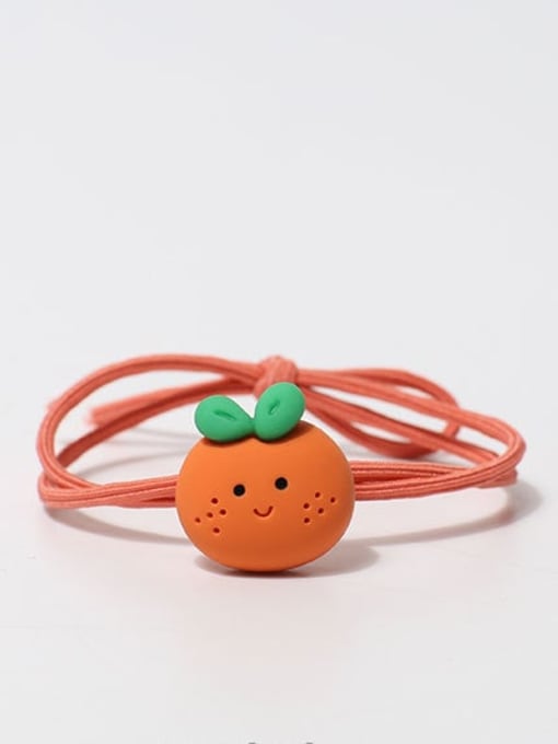Orange hair rope Elastic rope Cute Friut Hair Rope