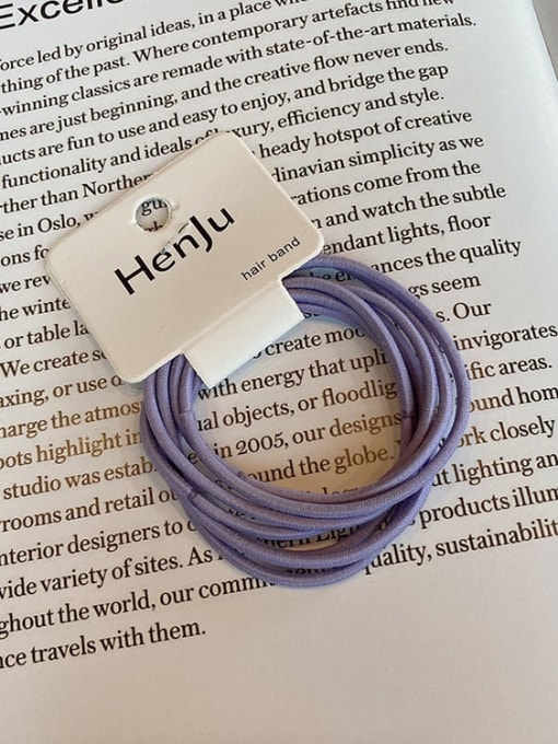 Taro purple Minimalist Elastic rope Hair Rope/Multi-Color Optional