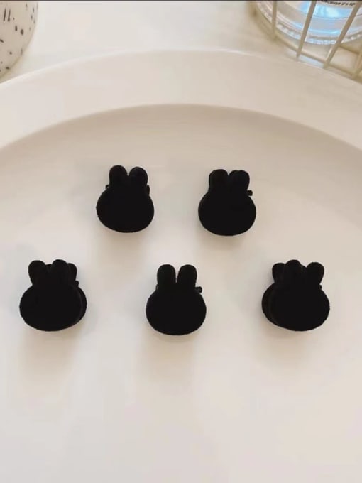 Five red velvet rabbits Acrylic Cute Simple and cute bangs clip frosted Jaw Hair Claw