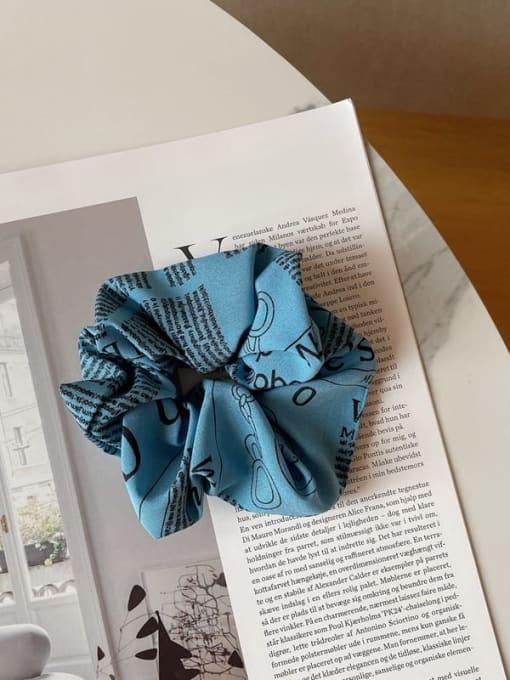 blue Luxury Fabric Letter Hair Barrette/Multi-Color Optional