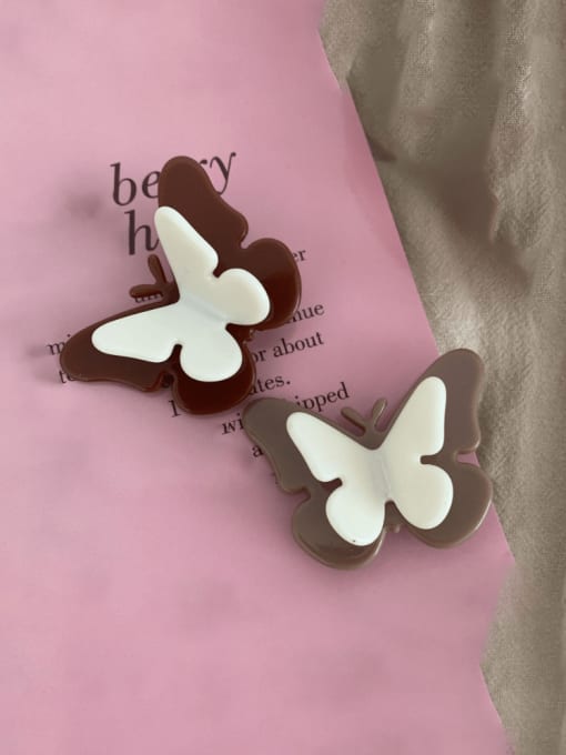 COCOS Cellulose Acetate Trend Butterfly Alloy Hair Barrette 1